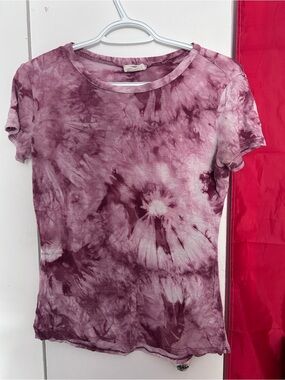 red tie dye tee